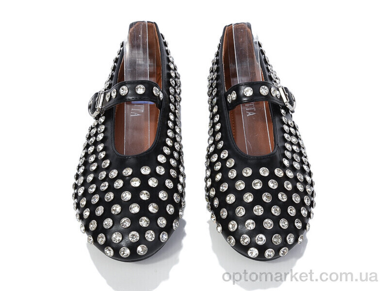 Купить Балетки жіночі E387-1 Loretta чорний, фото 2