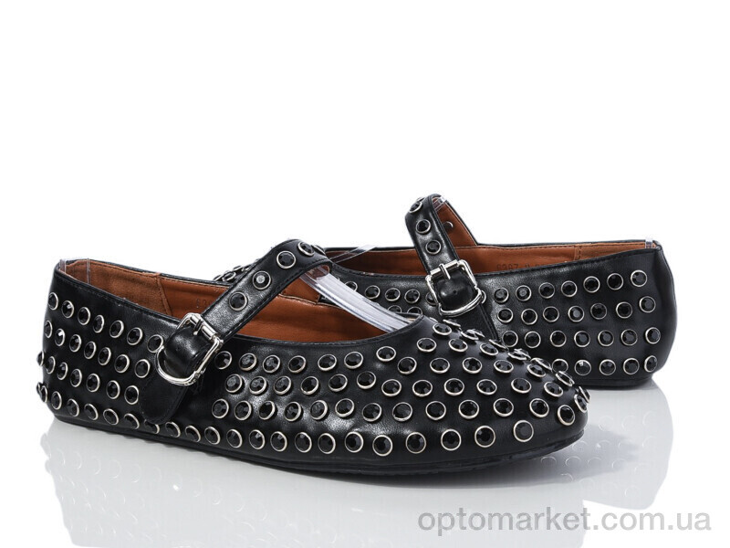 Купить Балетки жіночі E387-8 Loretta чорний, фото 1