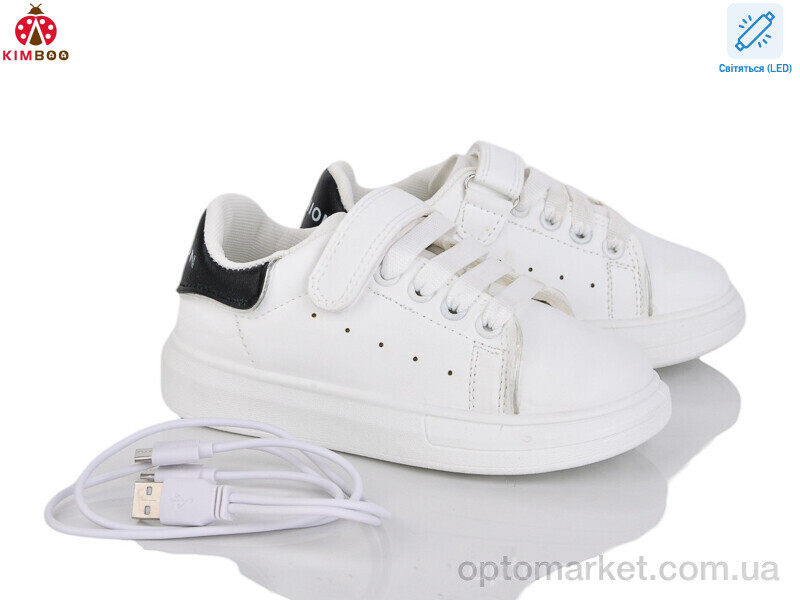 Купить Кросівки дитячі E505-2A LED Kimbo-o білий, фото 1