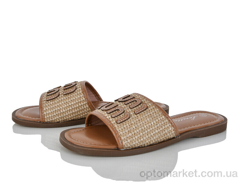 Купить Шльопанці жіночі E511-3 Loretta коричневий, фото 1
