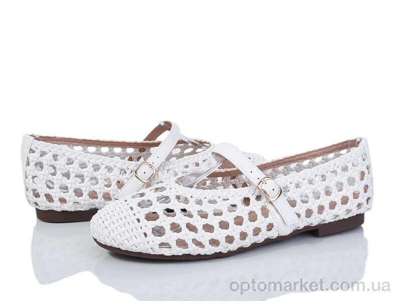 Купить Балетки жіночі E552-2 Loretta білий, фото 1