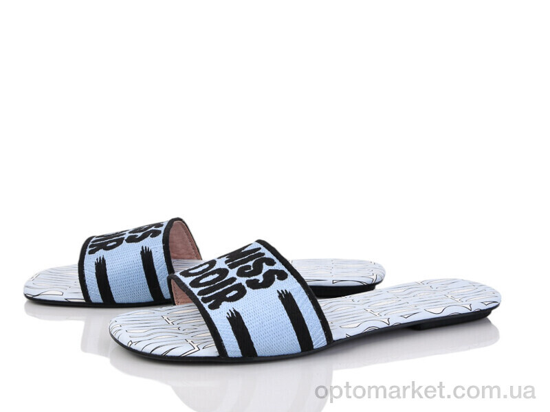 Купить Шльопанці жіночі E576-5 Loretta блакитний, фото 1