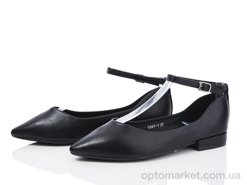 Купить Туфлі жіночі E587-1 Loretta чорний, фото 1