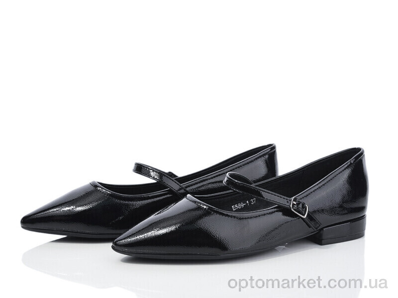 Купить Туфлі жіночі E589-1 Loretta чорний, фото 1
