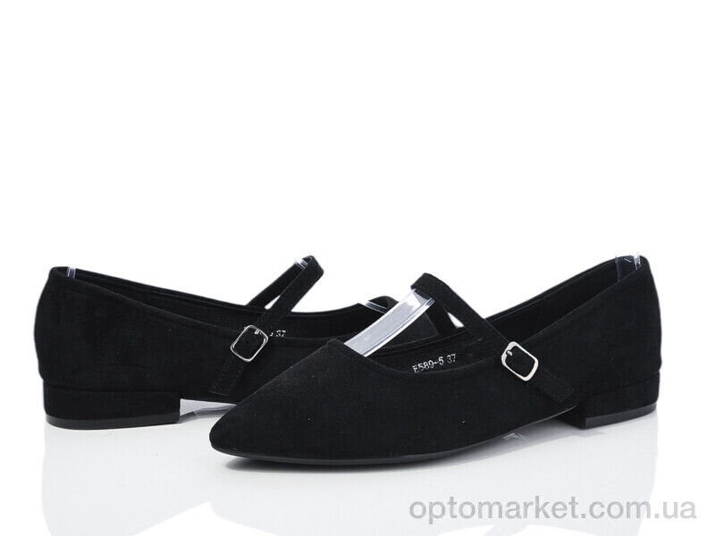 Купить Туфлі жіночі E589-5 Loretta чорний, фото 1