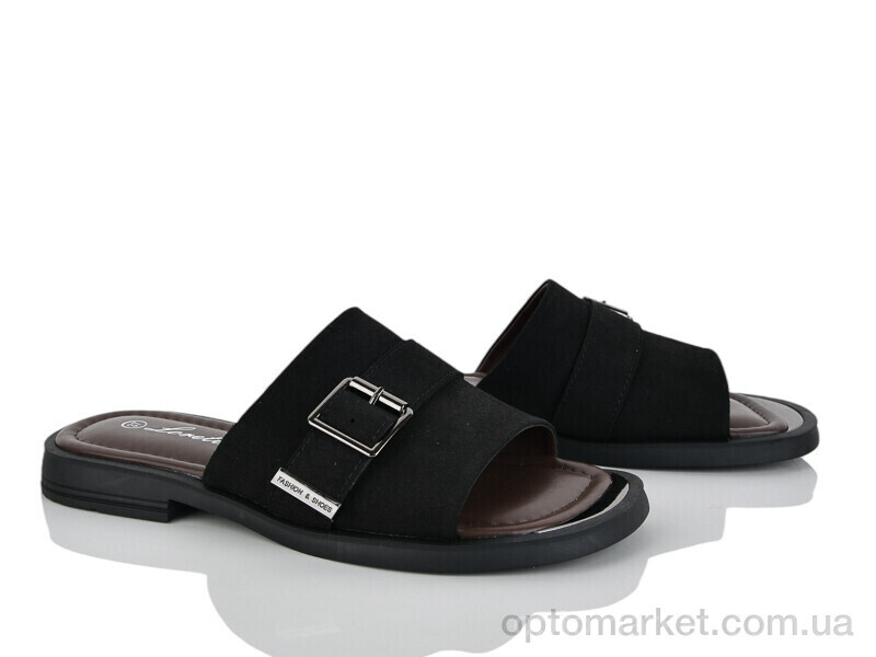 Купить Шльопанці жіночі E717-1 Loretta чорний, фото 1