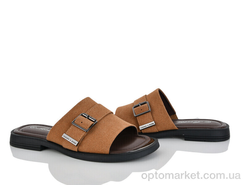 Купить Шльопанці жіночі E717-3 Loretta коричневий, фото 1