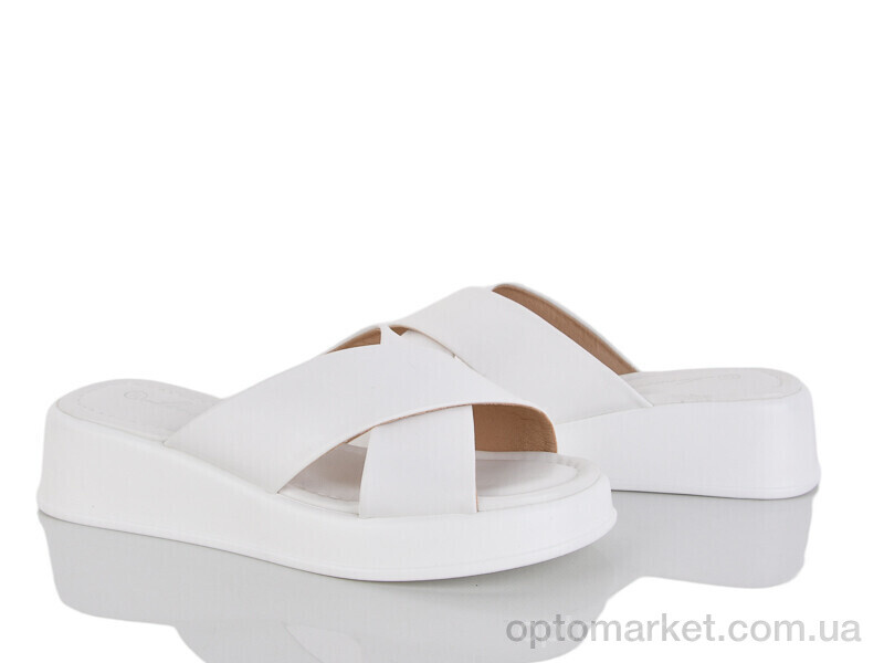 Купить Шльопанці жіночі E722-2 Loretta білий, фото 1