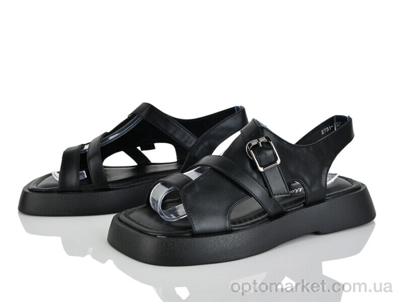 Купить Босоніжки жіночі E731-1 Loretta чорний, фото 1