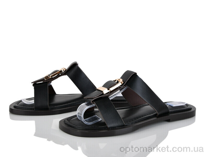 Купить Шльопанці жіночі E736-1 Loretta чорний, фото 1