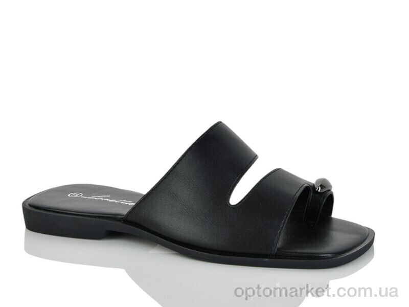 Купить Шльопанці жіночі E741-1 Loretta чорний, фото 1