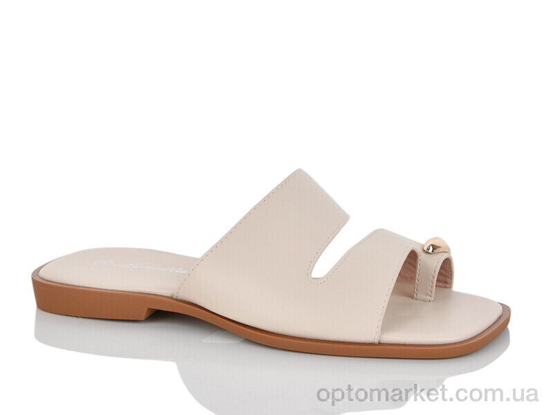 Купить Шльопанці жіночі E741-3 Loretta бежевий, фото 1