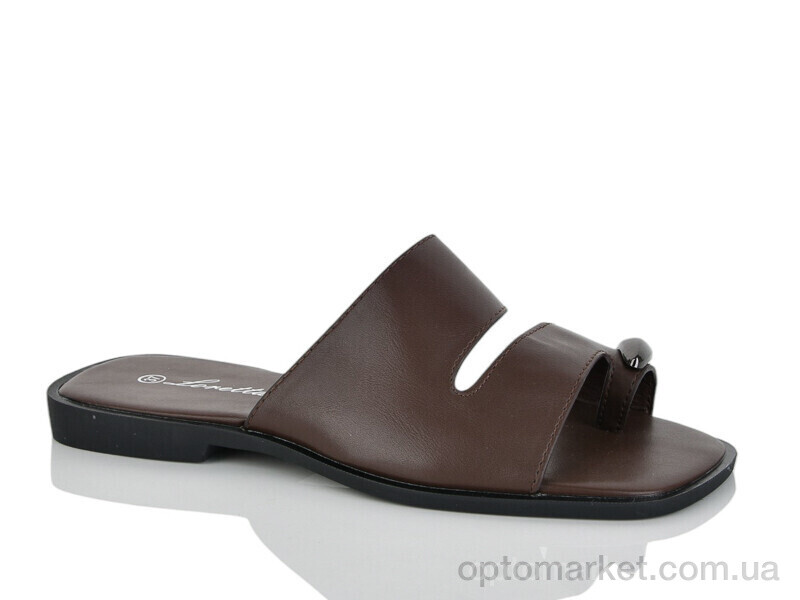 Купить Шльопанці жіночі E741-5 Loretta коричневий, фото 1
