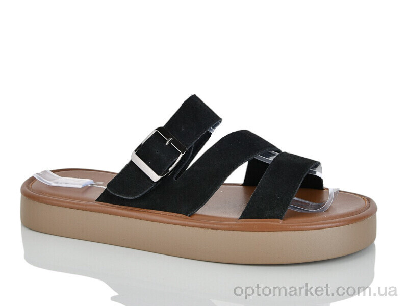 Купить Шльопанці жіночі E742-1 Loretta чорний, фото 1