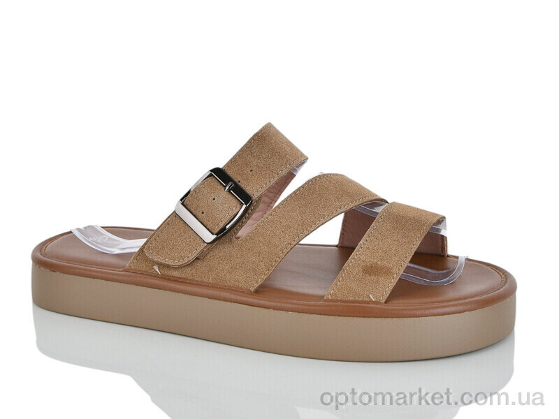 Купить Шльопанці жіночі E742-3 Loretta бежевий, фото 1