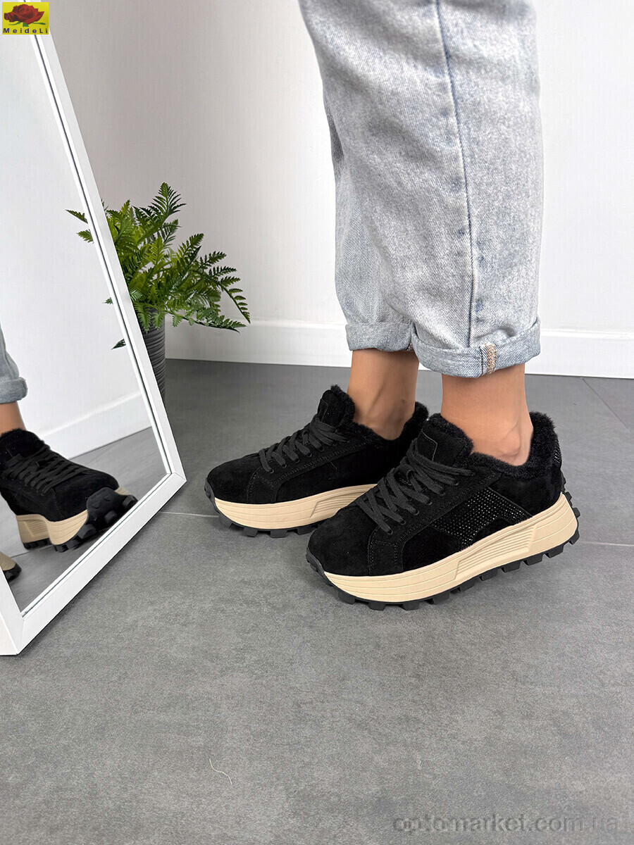 Купить Кросівки жіночі E76-16 Mei De Li чорний, фото 2