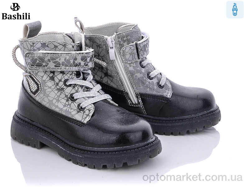 Купить Черевики дитячі E923-3K Башили срібний, фото 1