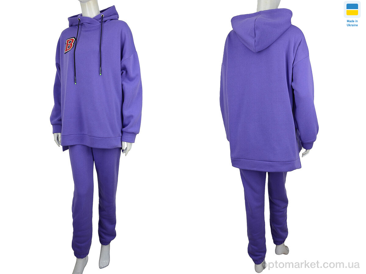 Купить Спортивний костюм жіночі Єд B violet (06925) Obuvok фіолетовий, фото 3