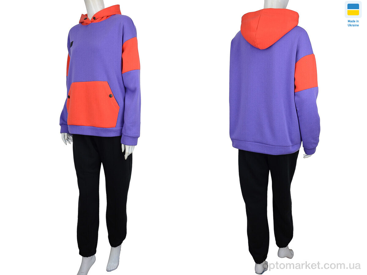 Купить Спортивний костюм жіночі Єд b violet (06926) ЗНИЖКА флис Obuvok фіолетовий, фото 3