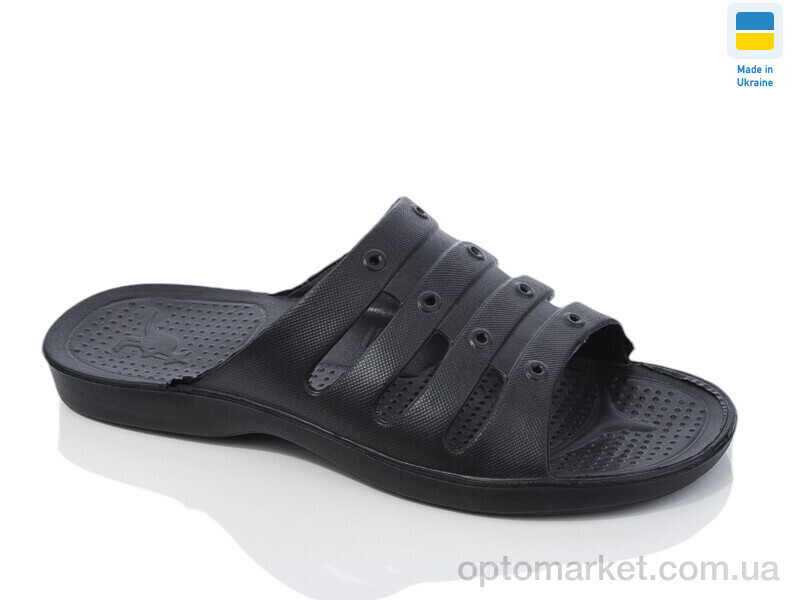 Купить Шльопанці чоловічі Еко чорний Cross чорний, фото 1
