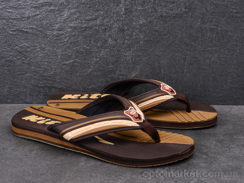Купить Шльопанці чоловічі ETGM9275 Kito коричневий, фото 2