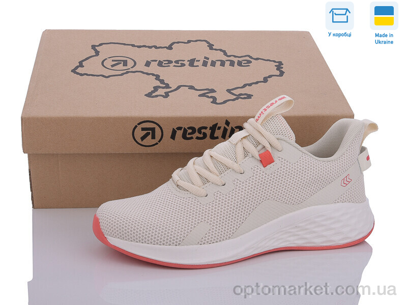 Купить Кросівки жіночі EWL24099 beige-fucshia Restime бежевий, фото 1