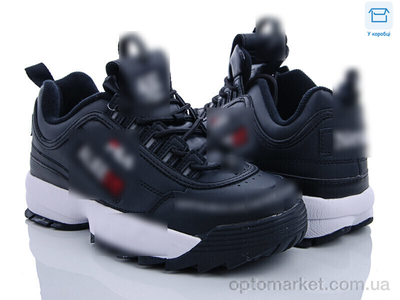 Купить Кросівки жіночі F0-1 біло-чорний F.la чорний, фото 1