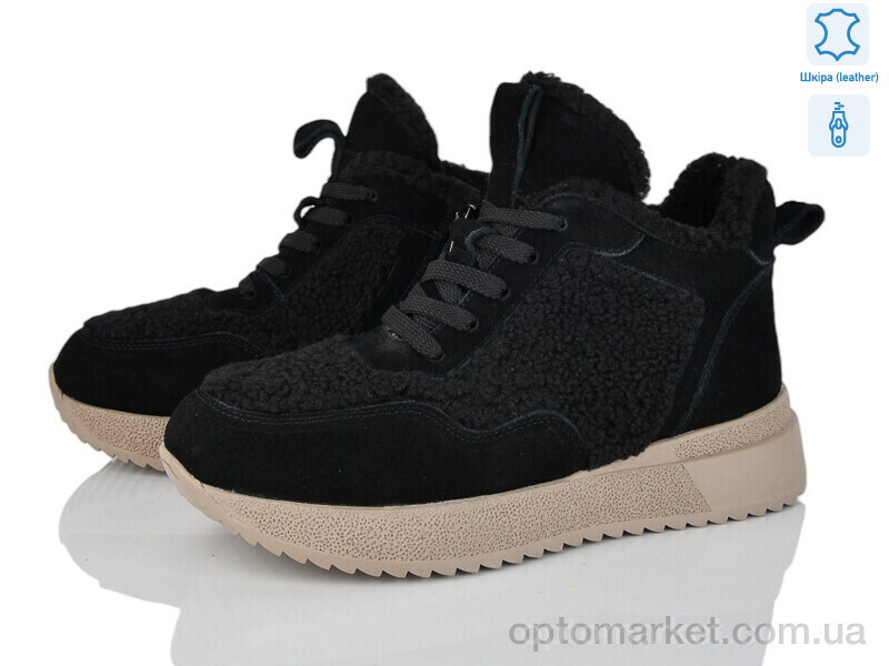 Купить Черевики жіночі F007-2 Canoa чорний, фото 1