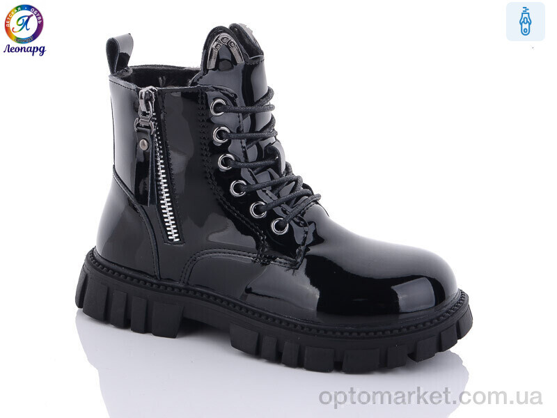 Купить Черевики дитячі F012-1 Леопард чорний, фото 1