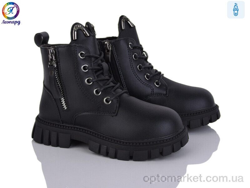 Купить Черевики дитячі F01B-1 Леопард чорний, фото 1