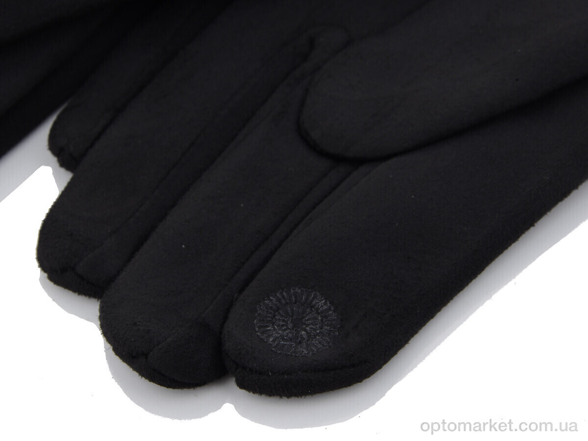 Купить Рукавички чоловічі F01М замш black RuBi чорний, фото 2