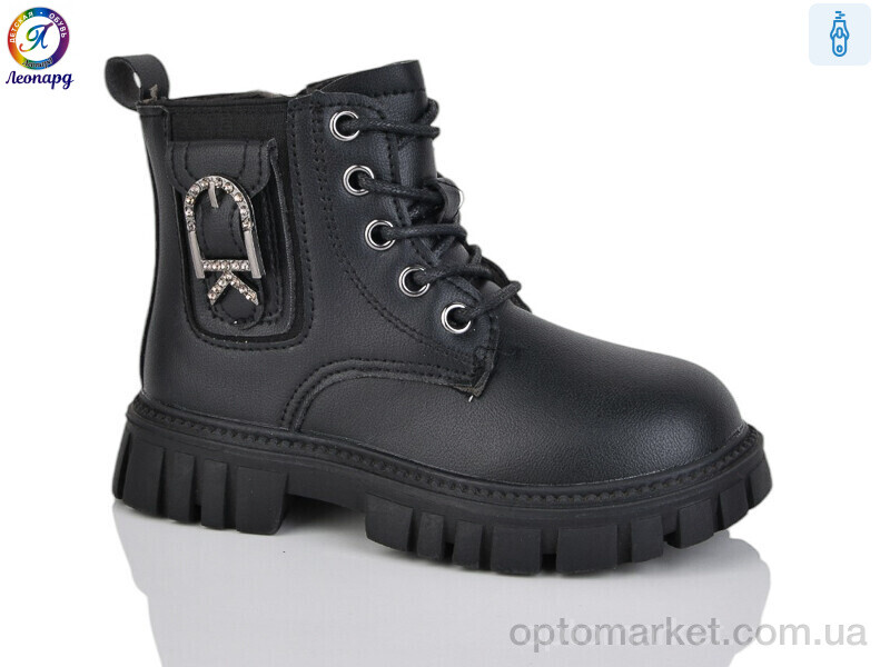 Купить Черевики дитячі F03B-1 Леопард чорний, фото 1