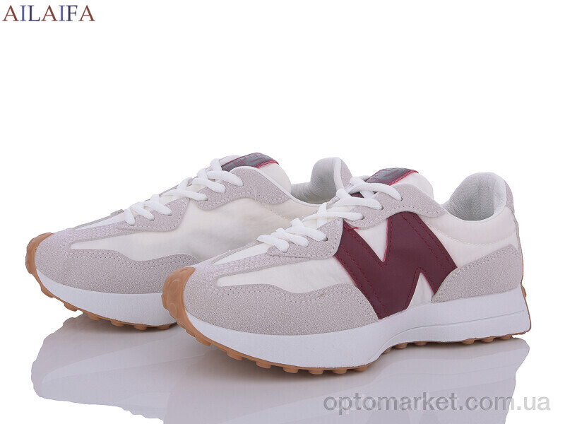 Купить Кросівки жіночі F06 white-red Aelida сірий, фото 1