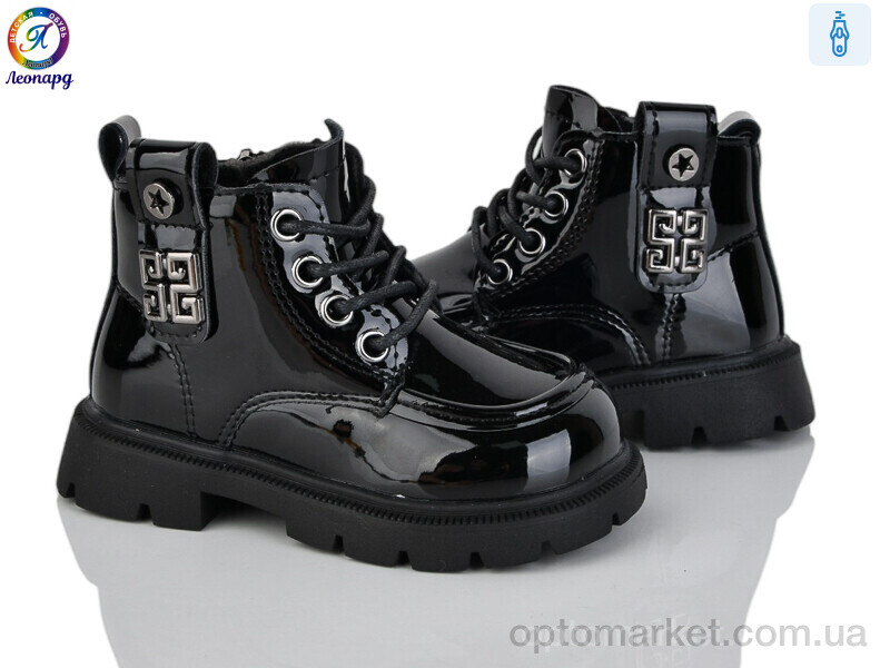 Купить Черевики дитячі F082D-1 Леопард чорний, фото 1