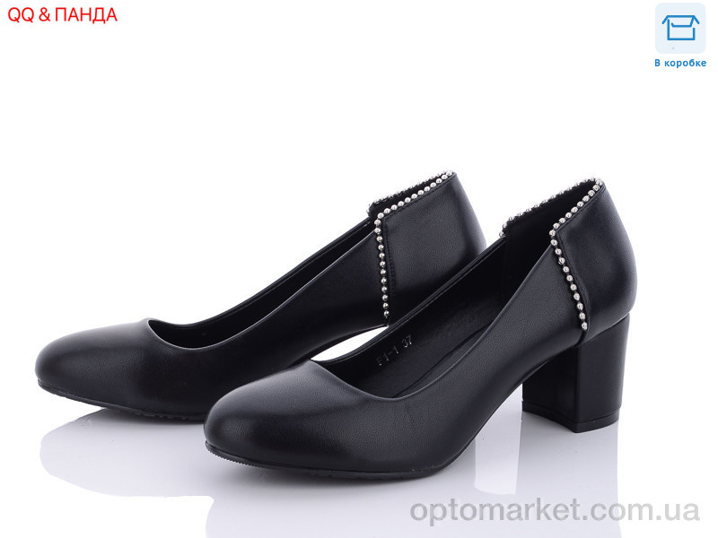 Купить Туфлі жіночі F1-1 QQ shoes чорний, фото 1