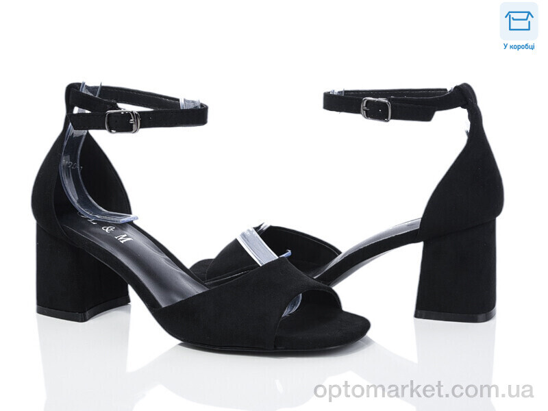 Купить Босоніжки жіночі F100-1 L&M чорний, фото 1