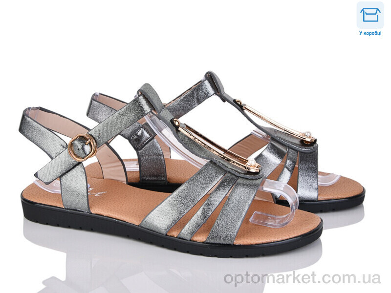 Купить Босоніжки жіночі F100-8 Aba графіт, фото 1