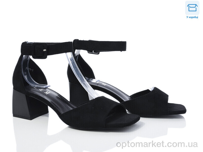 Купить Босоніжки жіночі F101-1 L&M чорний, фото 1