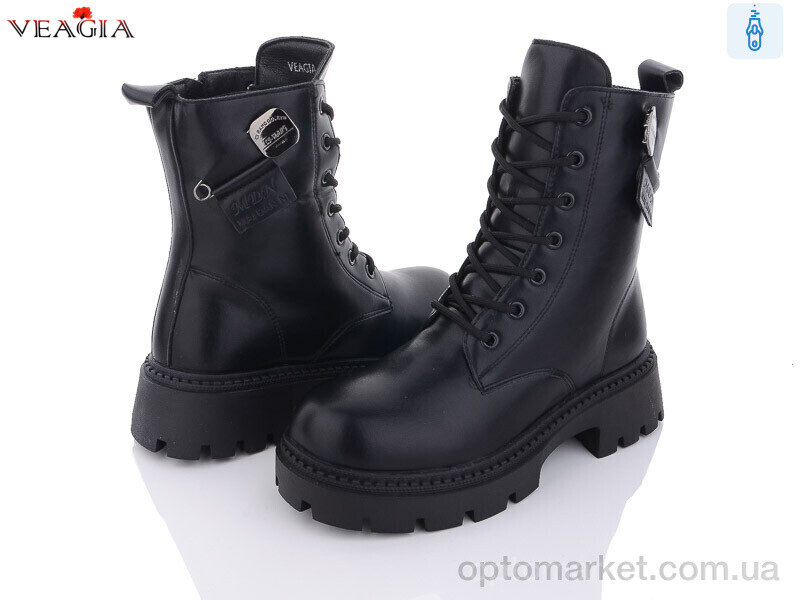 Купить Черевики жіночі F1022-1 Veagia чорний, фото 1