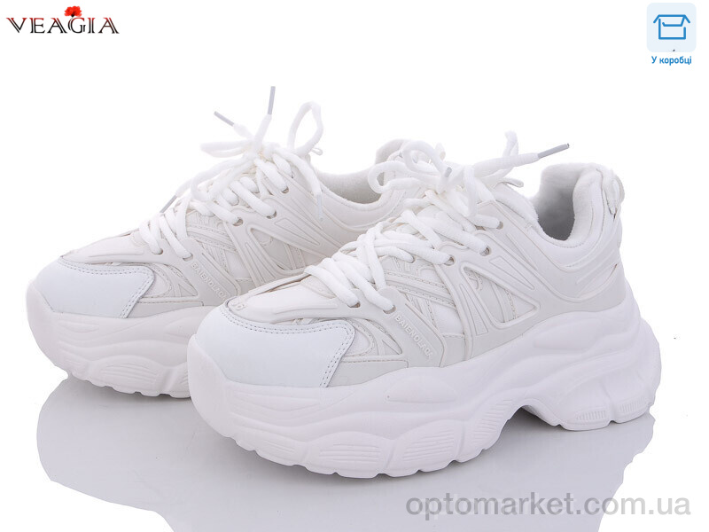 Купить Кросівки жіночі F1057-2 на флисе Veagia-ADA білий, фото 1