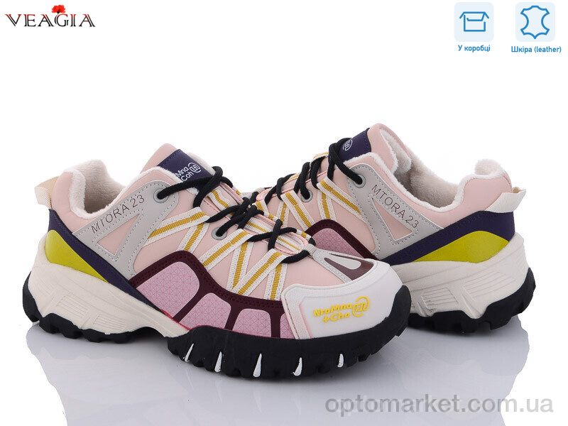 Купить Кросівки жіночі F1058-4 фліс Veagia рожевий, фото 1