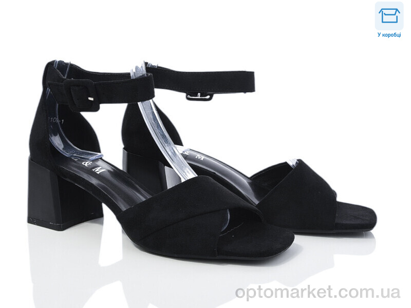 Купить Босоніжки жіночі F108-1 L&M чорний, фото 1