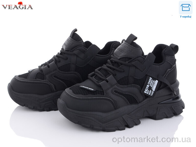 Купить Кросівки жіночі F1080-1 Veagia чорний, фото 1