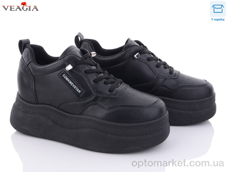 Купить Кросівки жіночі F1083-1 Veagia чорний, фото 1