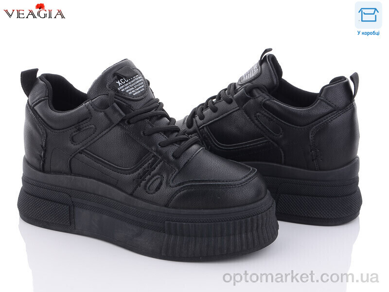 Купить Кросівки жіночі F1089-1 Veagia чорний, фото 1