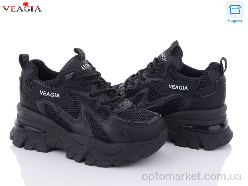 Купить Кросівки жіночі F1092-1 Veagia чорний, фото 1