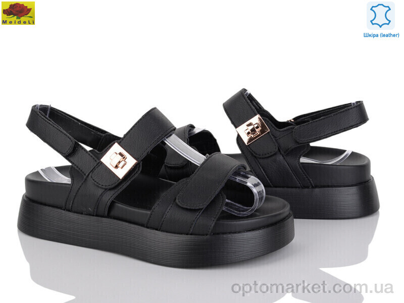 Купить Босоніжки жіночі F1095-9 Mei De Li чорний, фото 1