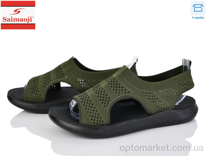 Купить Босоніжки жіночі F122-16 Saimaoji зелений, фото 1
