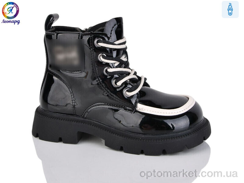 Купить Черевики дитячі F122B-1 Леопард чорний, фото 1