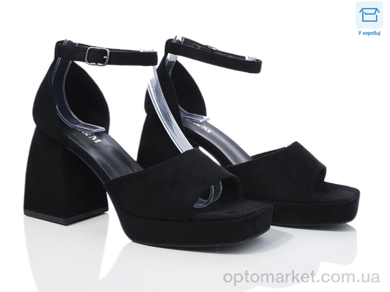 Купить Босоніжки жіночі F123-1 L&M чорний, фото 1